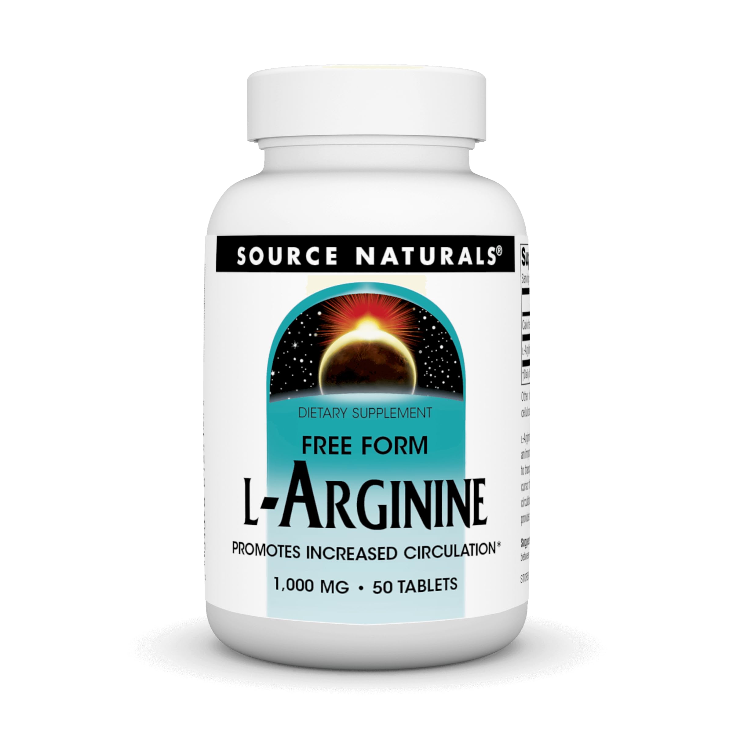 Source Naturals L-Arginine dans la bouteille, soutien potentiel à la circulation.