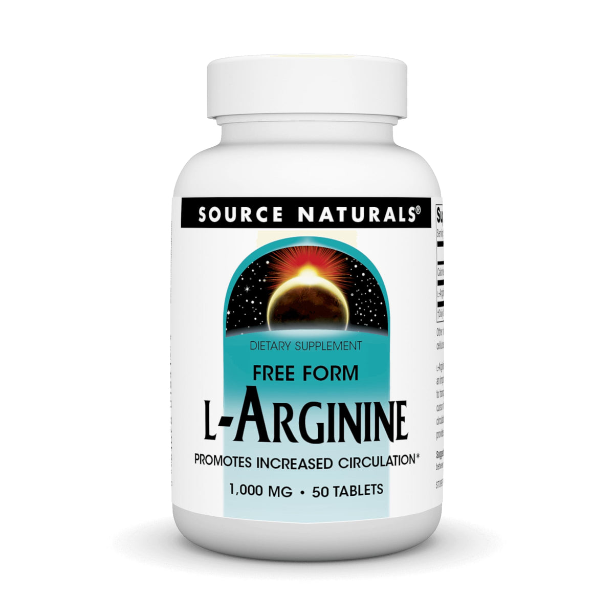 Source Naturals L-Arginine dans la bouteille, soutien potentiel à la circulation.