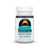 Source Naturals Astaxanthine en bouteille, pour une routine antioxydante.