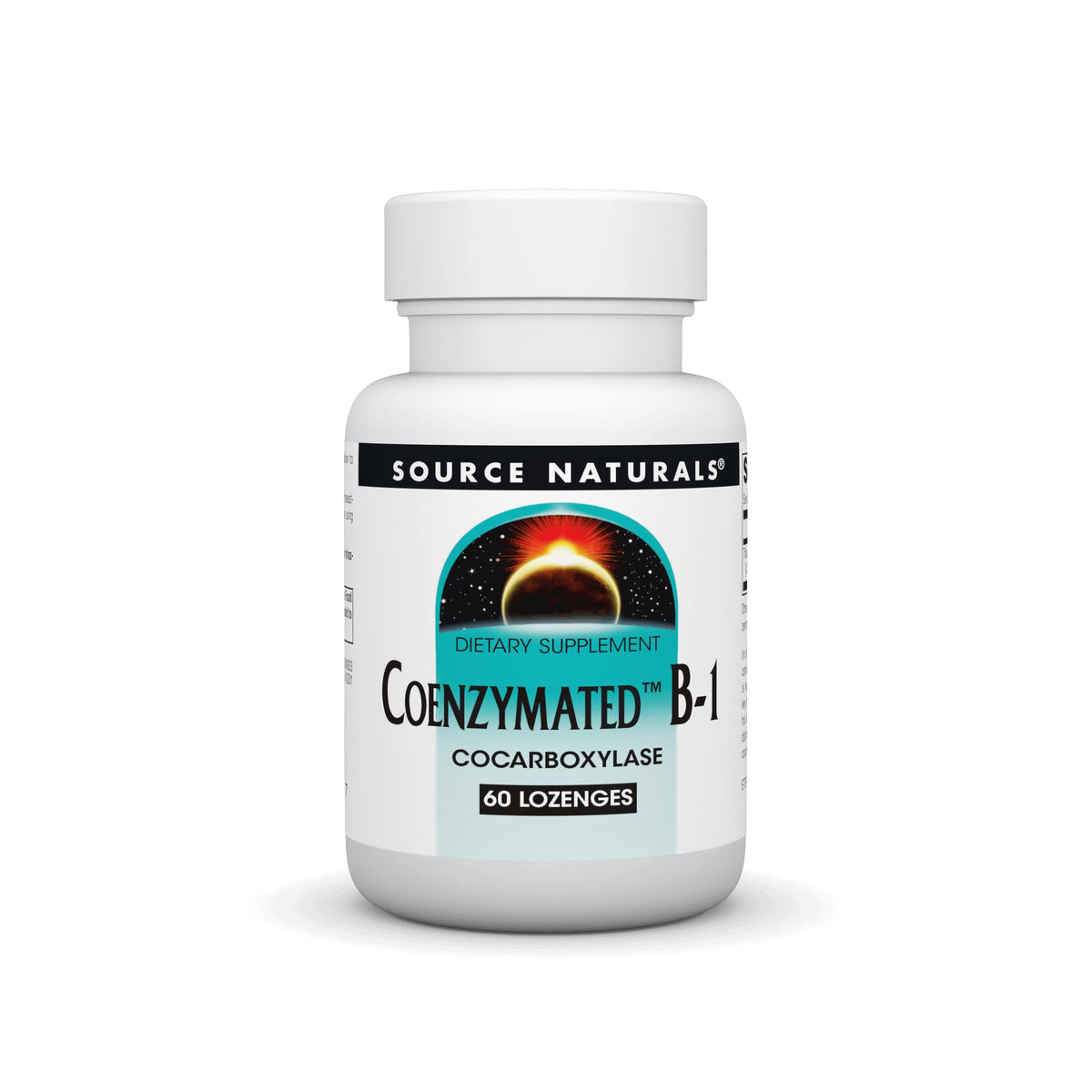 Source Naturals B1 coenzymée, bouteille pratique pour un usage quotidien.