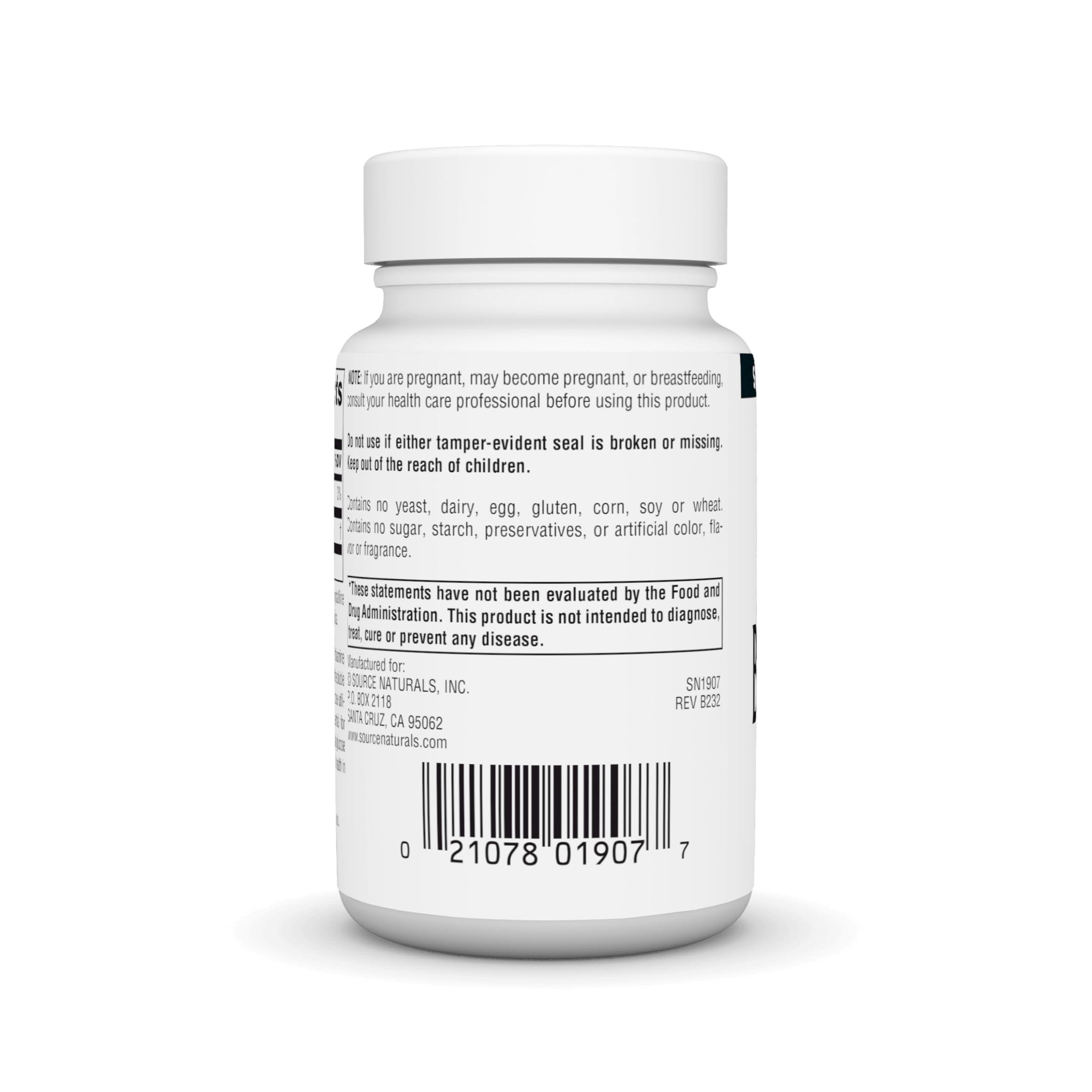 Source Naturals Benfotiamine - Étiquette, forme liposoluble potentiellement plus biodisponible.