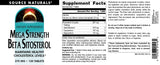 Source Naturals Beta Sitosterol 375 mg – à prendre avant les repas pour une meilleure absorption.