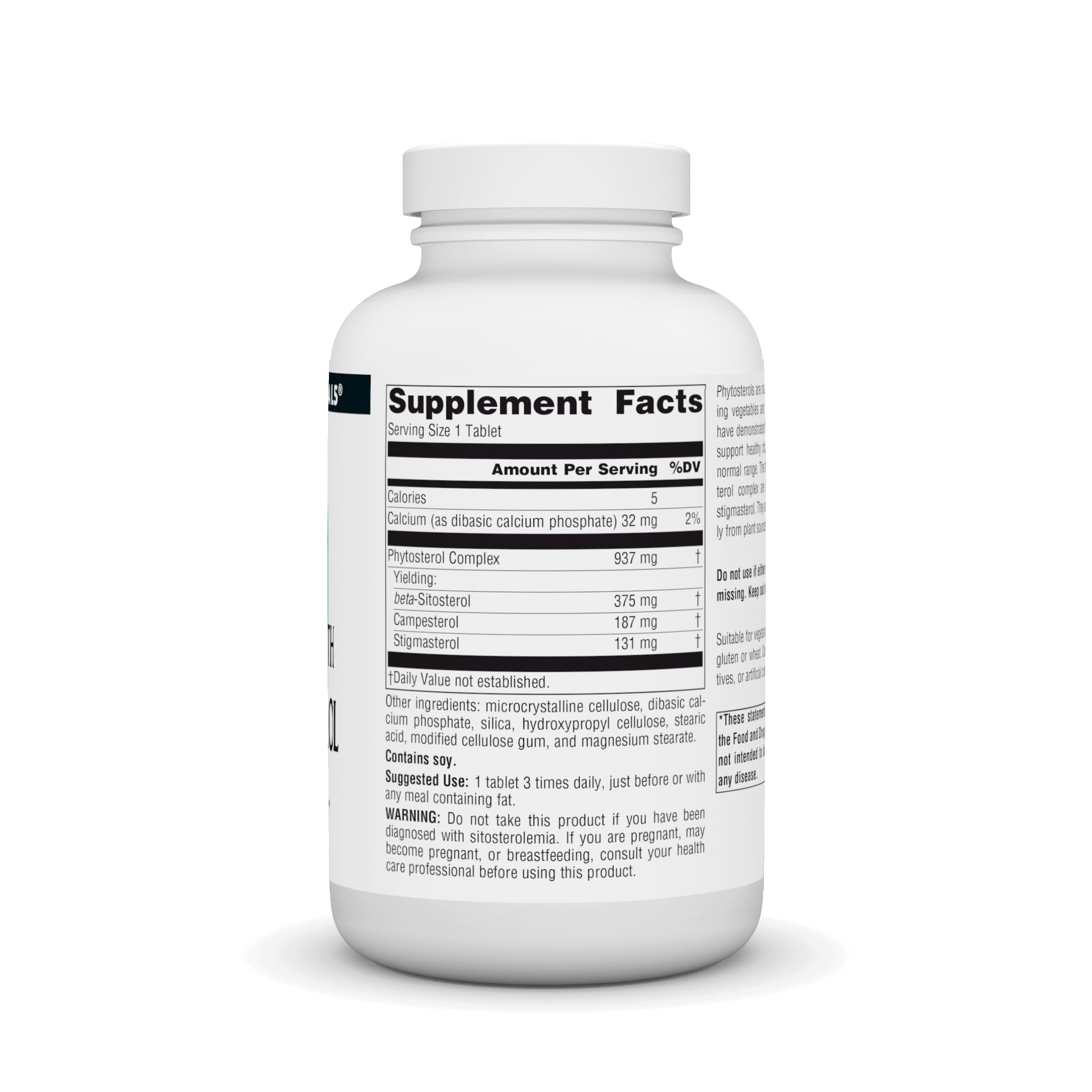 Source Naturals Beta Sitosterol 375 mg – bouteille prête à l’emploi dans votre armoire.