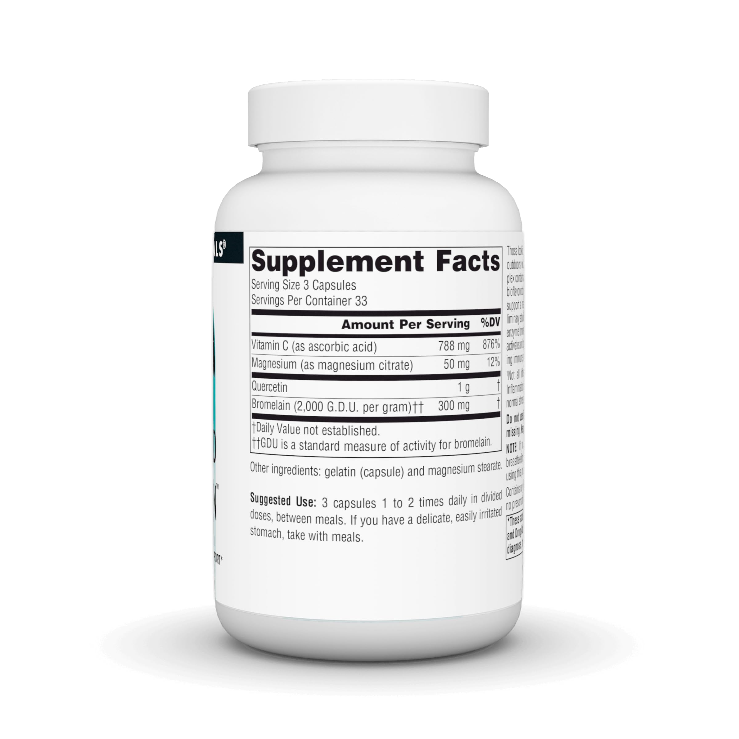 Source Naturals Bromelain: flacon près des capsules, soutien digestif et immunitaire.
