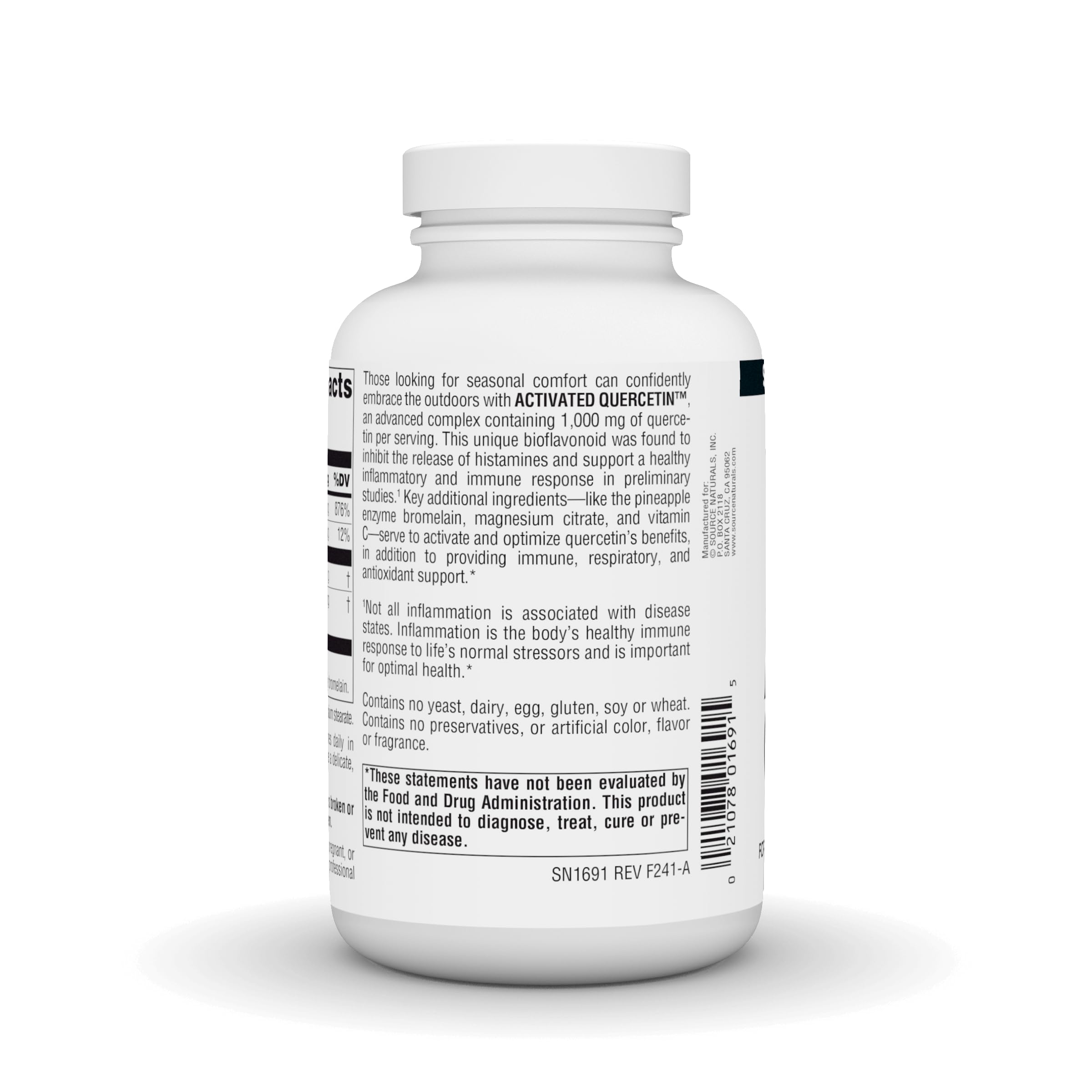 Source Naturals capsules-alignes - vue des gélules pratiques pour une dose quotidienne.