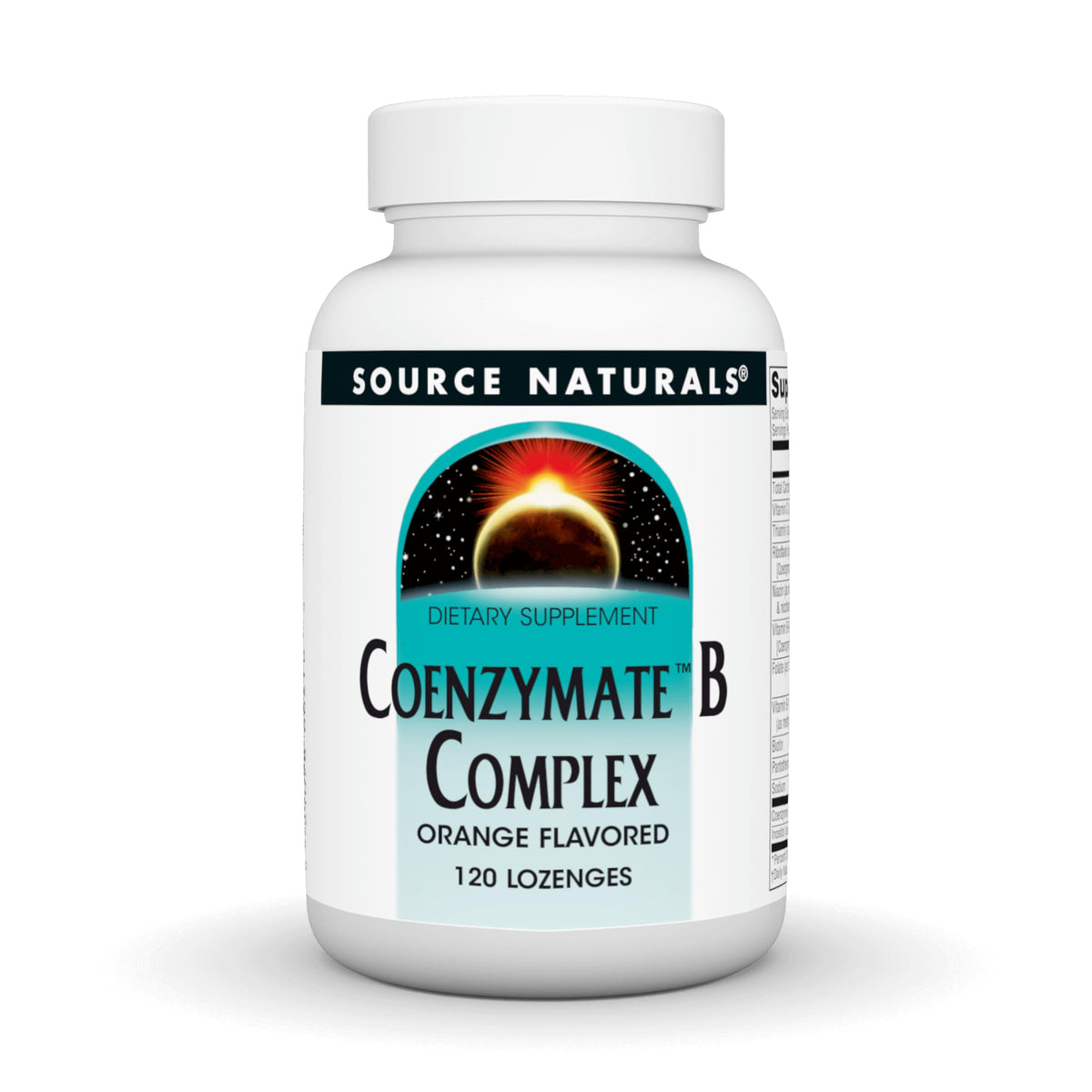 Pastille orange Source Naturals Coenzymate B fondante pour énergie et métabolisme