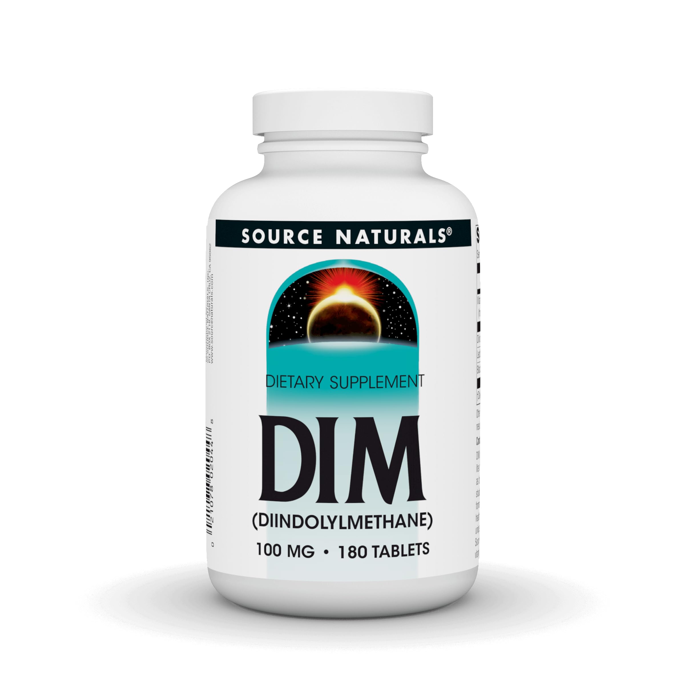 Source Naturals DIM bouteille: flacon pratique pour une utilisation quotidienne.