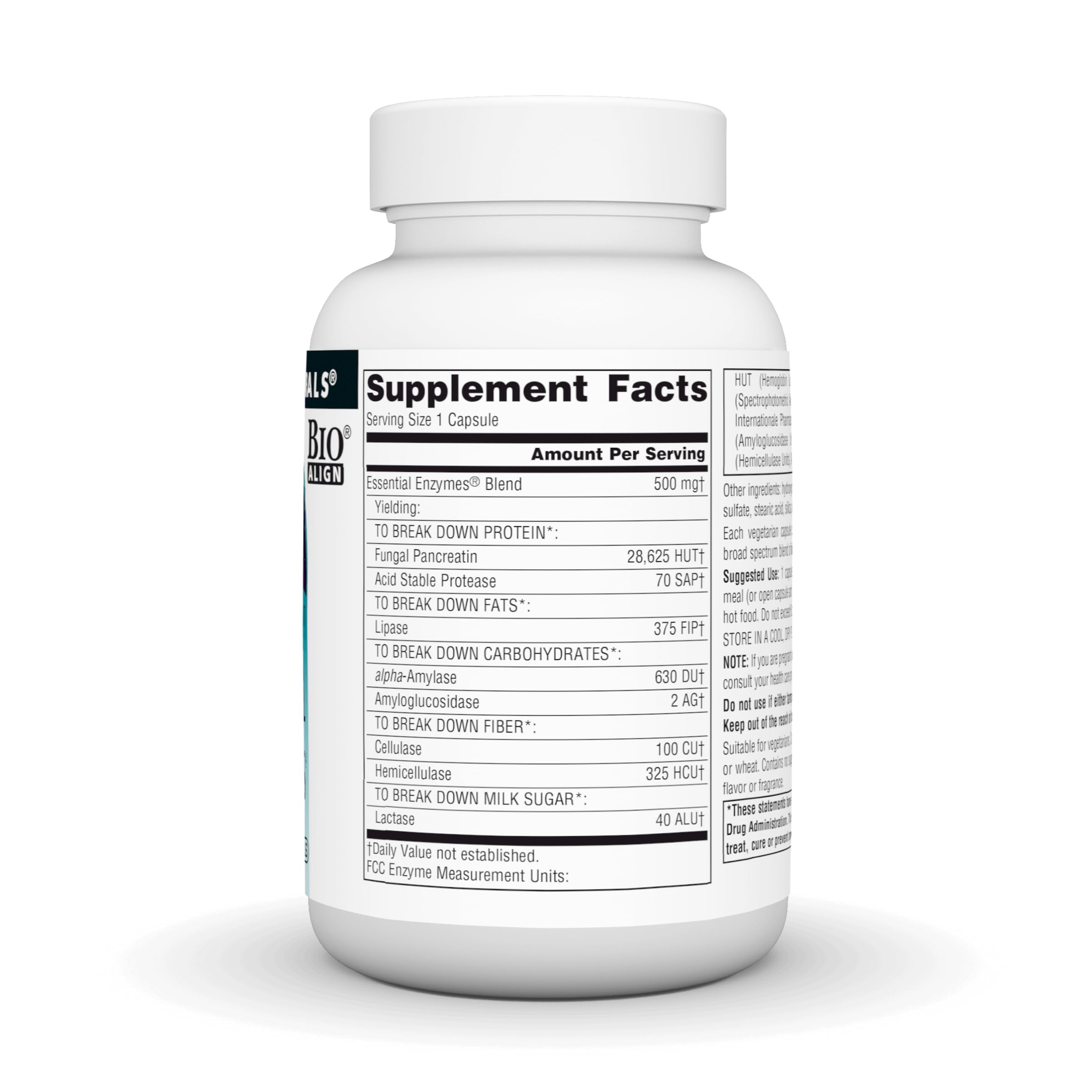 Source Naturals Essential Enzymes – emballage blister: pratique pour les repas hors domicile.