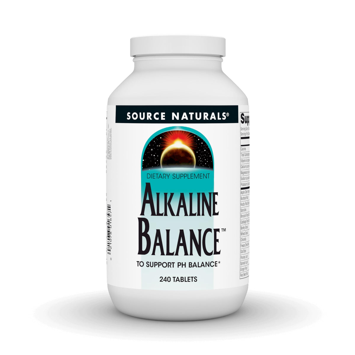 Source Naturals Équilibre Alcalin Bouteille: soutien potentiel à l’équilibre acido-basique.