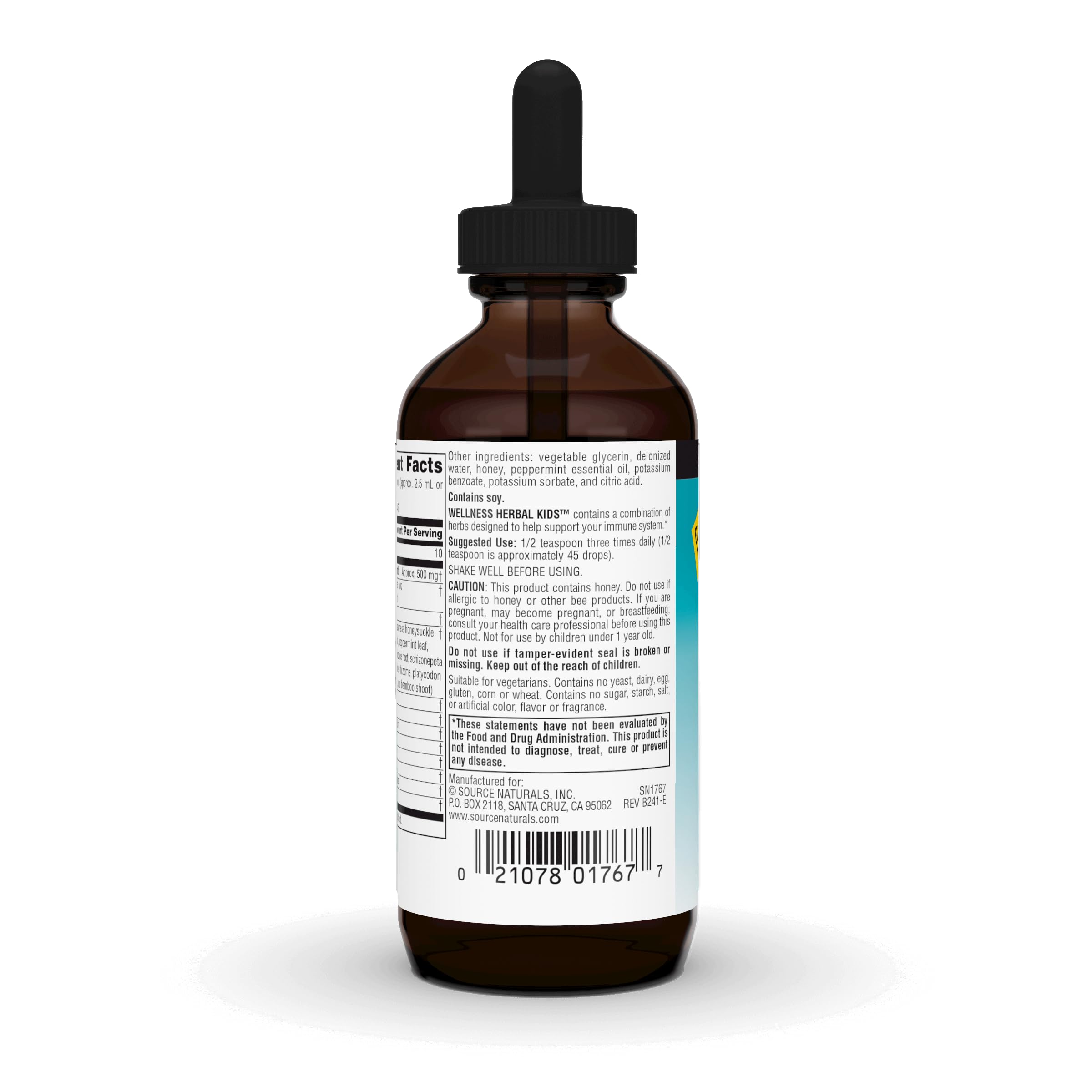 Source Naturals Formule Herbes Enfants - gouttes et pipette faciles à administrer