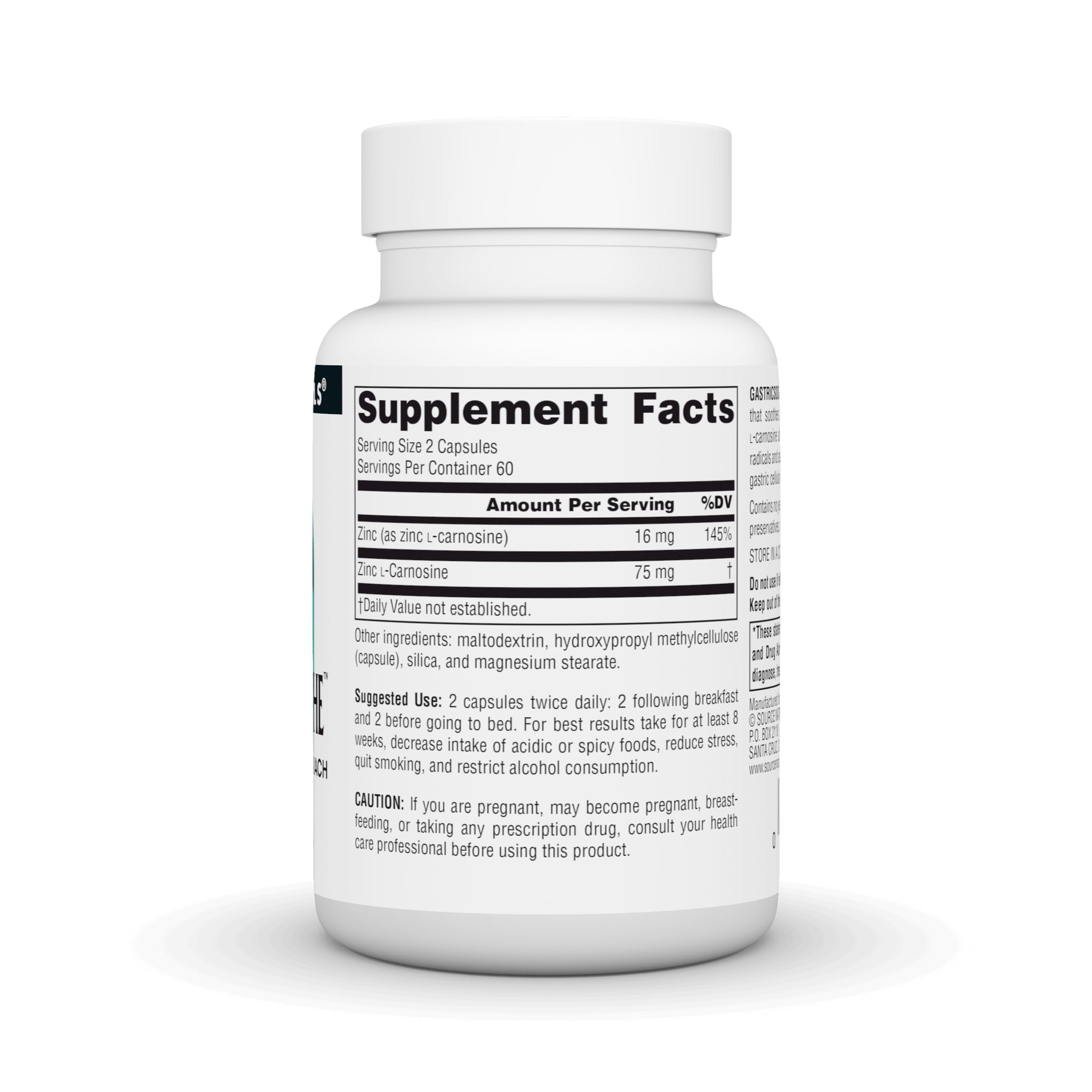 Source Naturals GastricSoothe, capsules végétales utilisées au quotidien pour le confort gastrique.