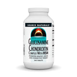 Source Naturals Glucosamine Chondroitin MSM : bottle with easy to take tablets.