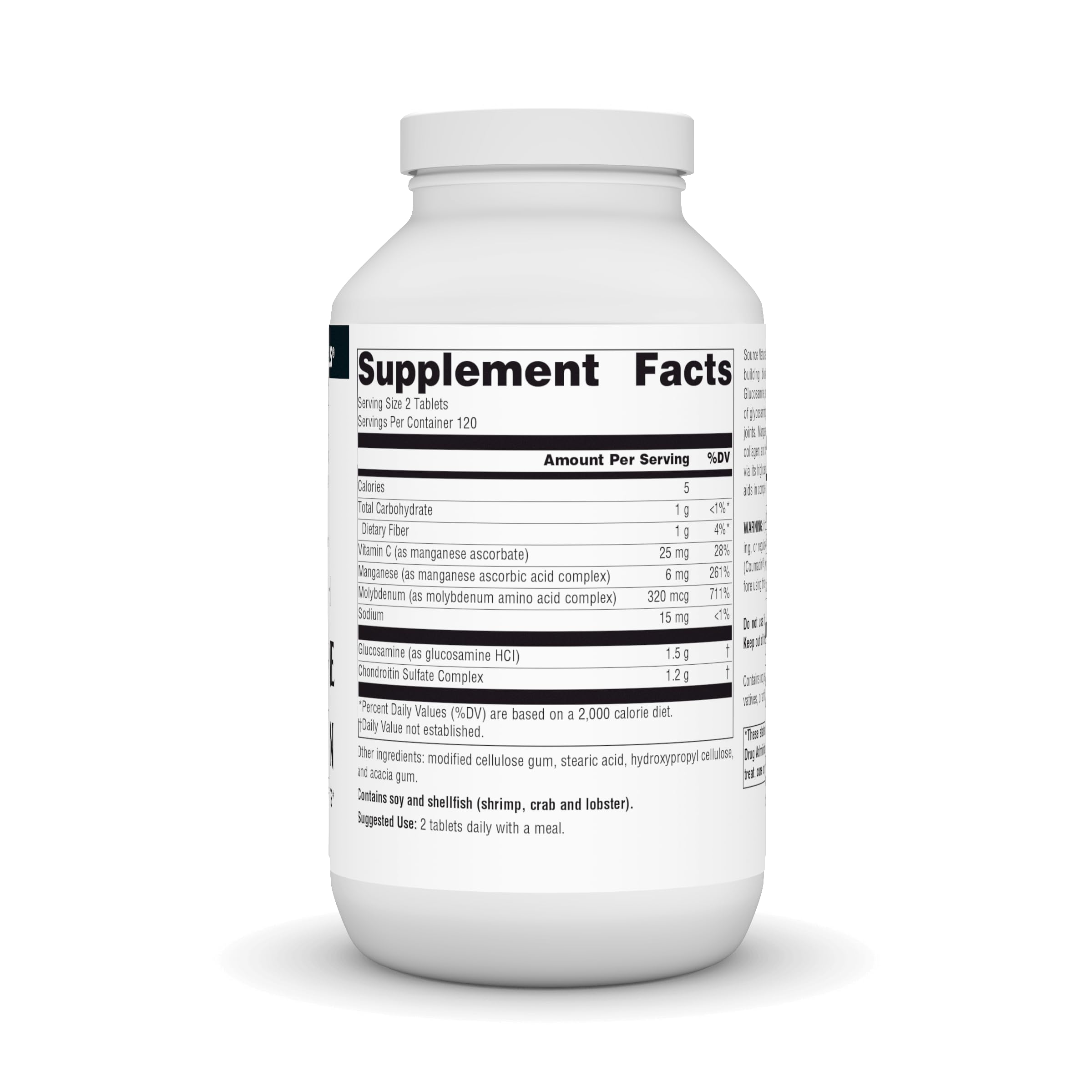 Source Naturals Glucosamine Chondroitine — comprimés faciles à avaler pour le confort quotidien