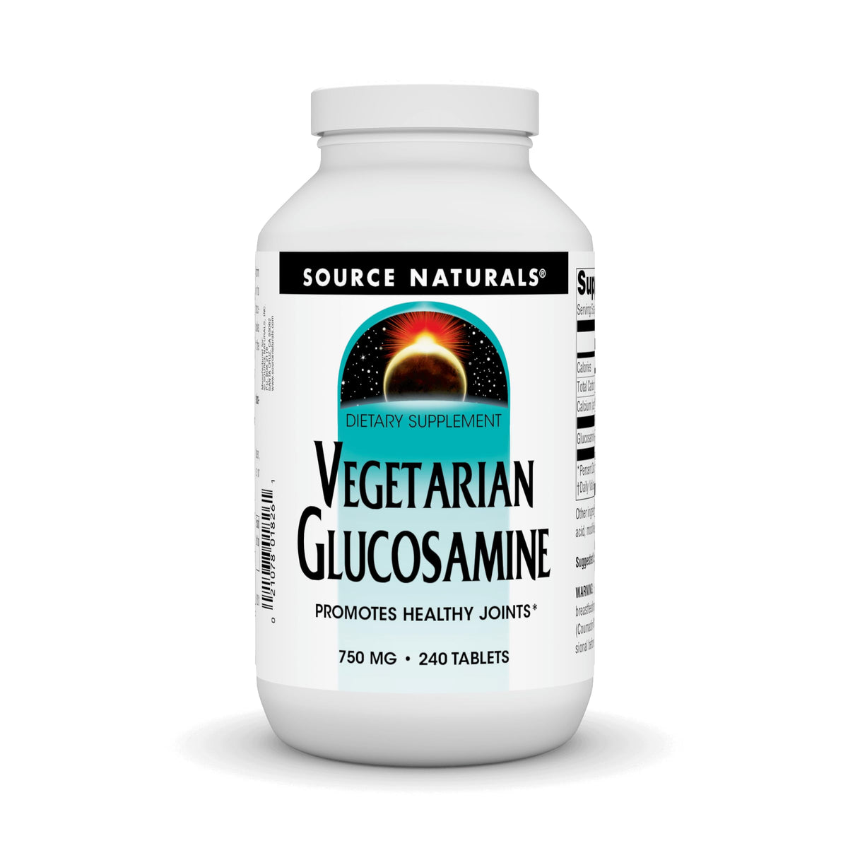 Source Naturals glucosamine tablettes 750 mg, soutien potentiel des articulations pour un quotidien actif.