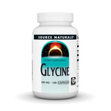 Source Naturals Glycine – bouteille de 100 capsules prête à l'emploi