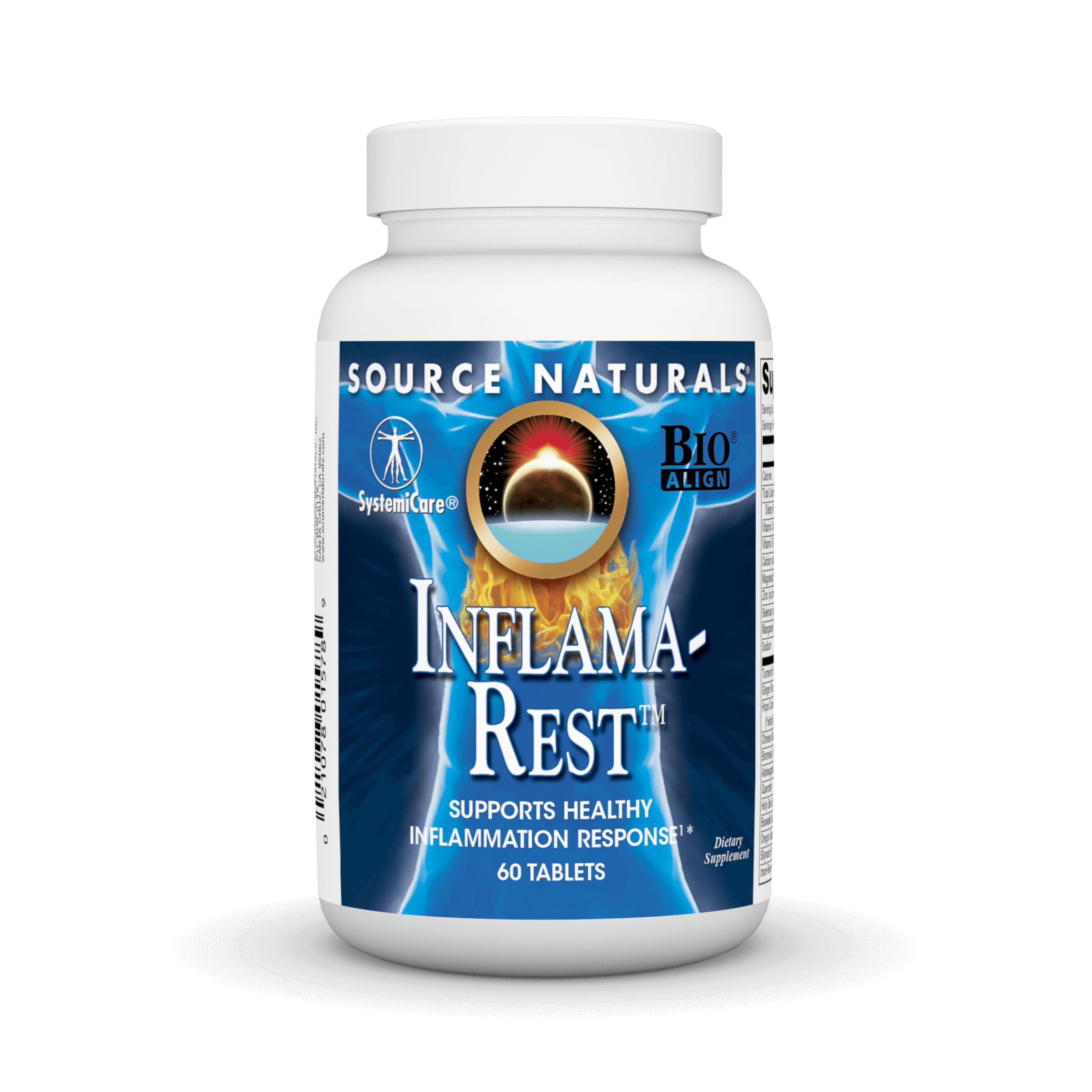Source Naturals Inflama-Rest, bouteille, soutien potentiel à la mobilité quotidienne.