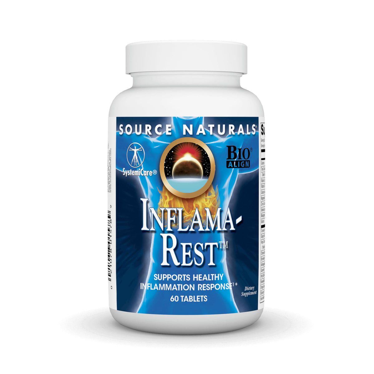 Source Naturals Inflama-Rest, bouteille, soutien potentiel à la mobilité quotidienne.