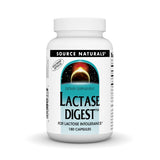 Source Naturals Lactase Digest, bouteille visible, soutien possible pour tolérer les produits laitiers.