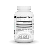 Capsules L-Leucine Source Naturals en gros plan, soutien possible à la synthèse protéique.