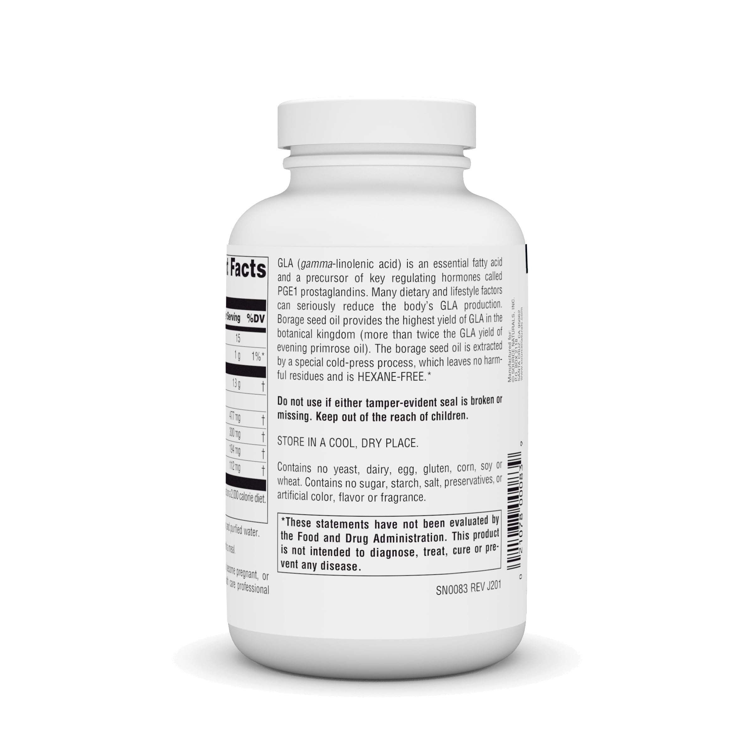 Étiquette claire et dosage quotidien pratique avec Mega-GLA 300.