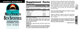 Source Naturals Mega Strength Beta Sitosterol – étiquette végétarienne sans allergènes majeurs.