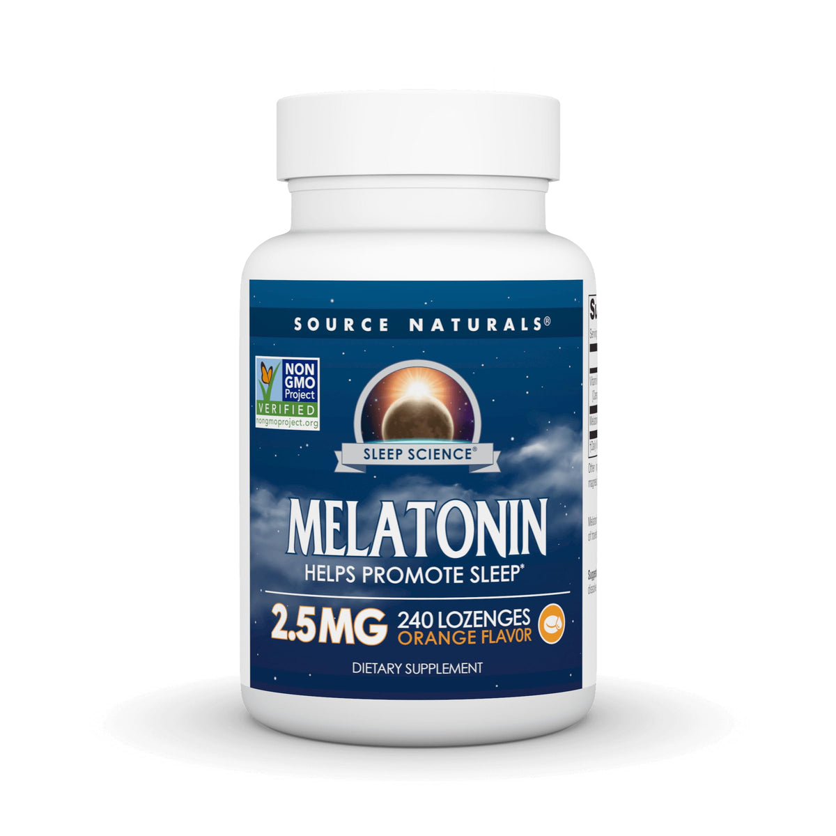 Source Naturals Mélatonine pastilles orange, soutien potentiel au sommeil