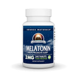 Source Naturals Mélatonine – bouteille libération prolongée pour un sommeil plus reposé.