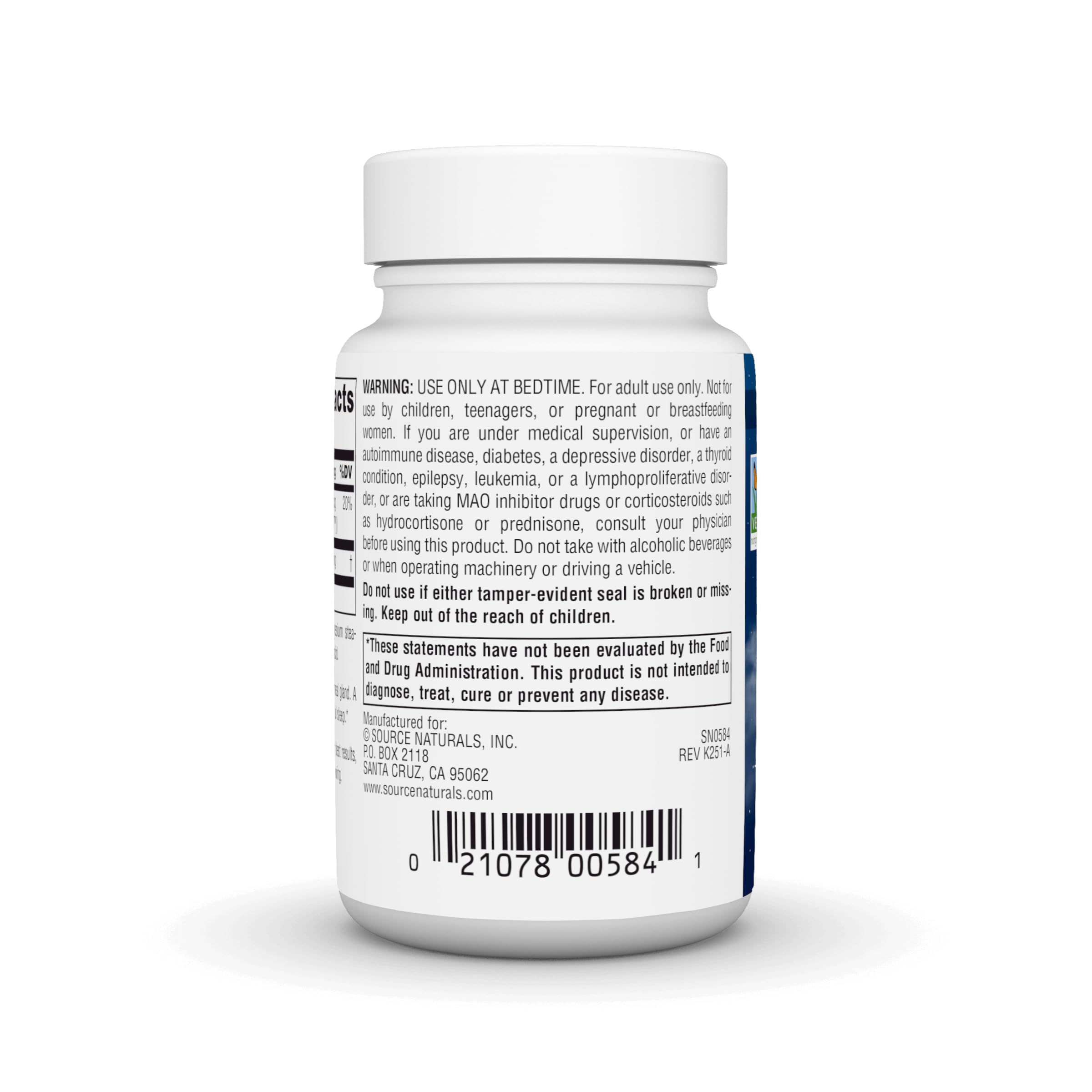 Pastilles menthe Source Naturals Mélatonine, voyage et routine nocturne faciles
