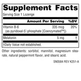 Boîte Source Naturals Mélatonine menthe, emballage pratique et informatif
