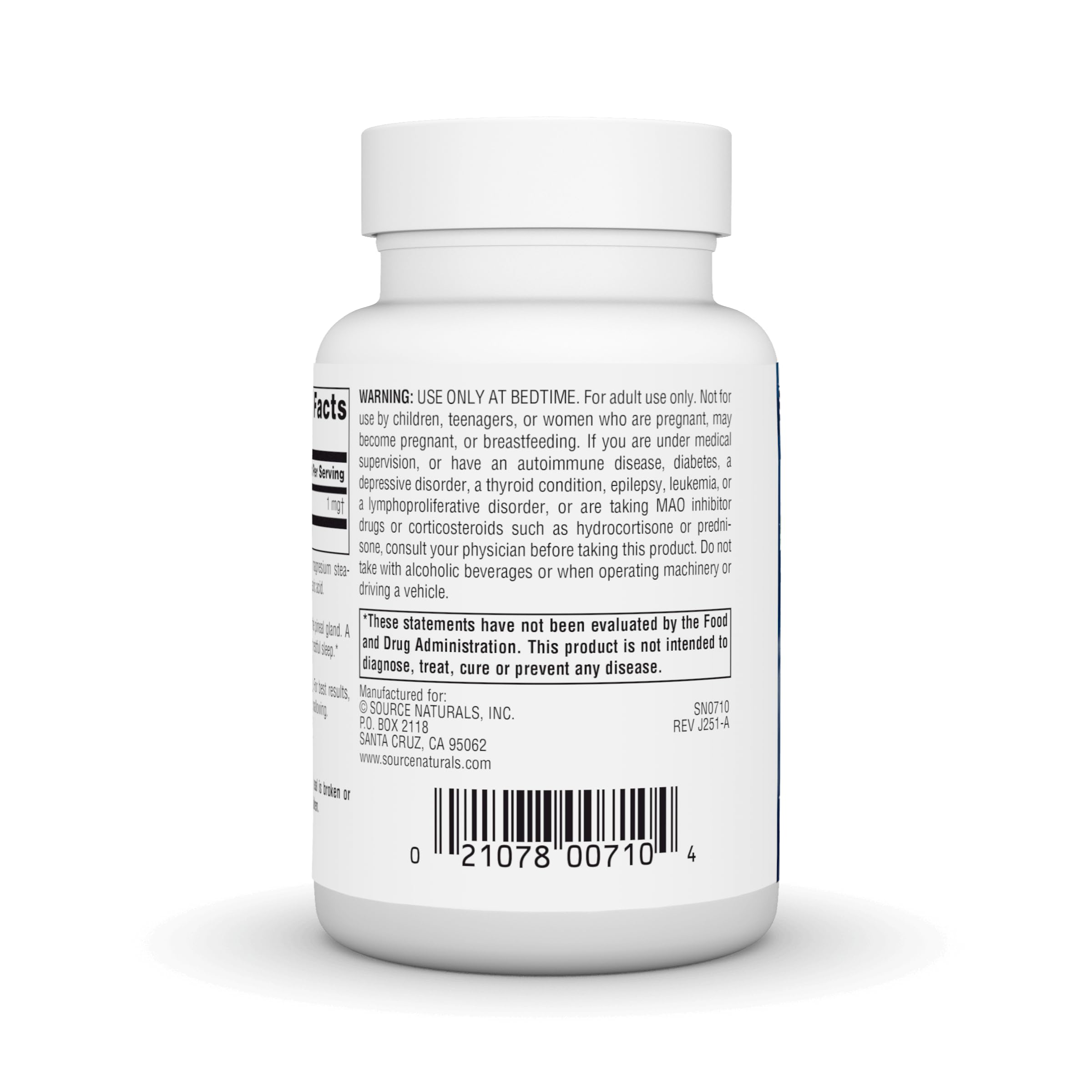 Voyageurs utilisant Source Naturals Mélatonine avant le coucher.