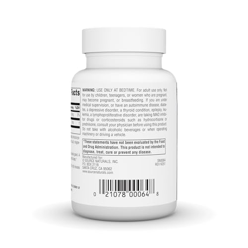 Source Naturals Mélatonine – prise avant le coucher, routine nocturne facilitée.