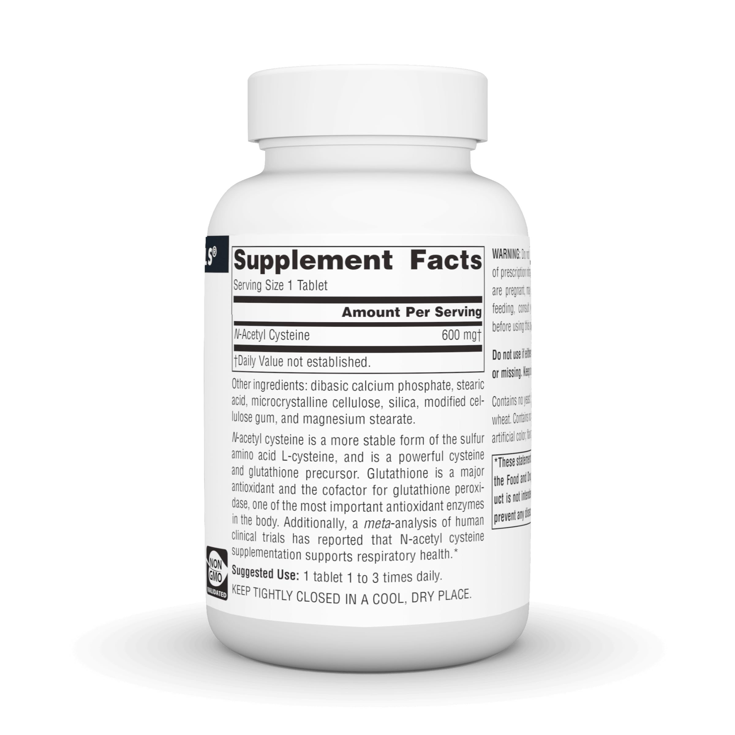 Source Naturals NAC: tablettes rectangulaires prêtes à l'emploi utiles au quotidien.