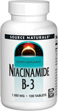 Source Naturals Niacinamide 1500 mg — bouteille: soutien potentiel au métabolisme quotidien