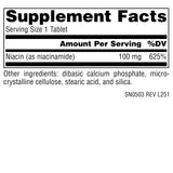 Source Naturals Nicotinamide B-3 boîtes de 100 comprimés, pratique