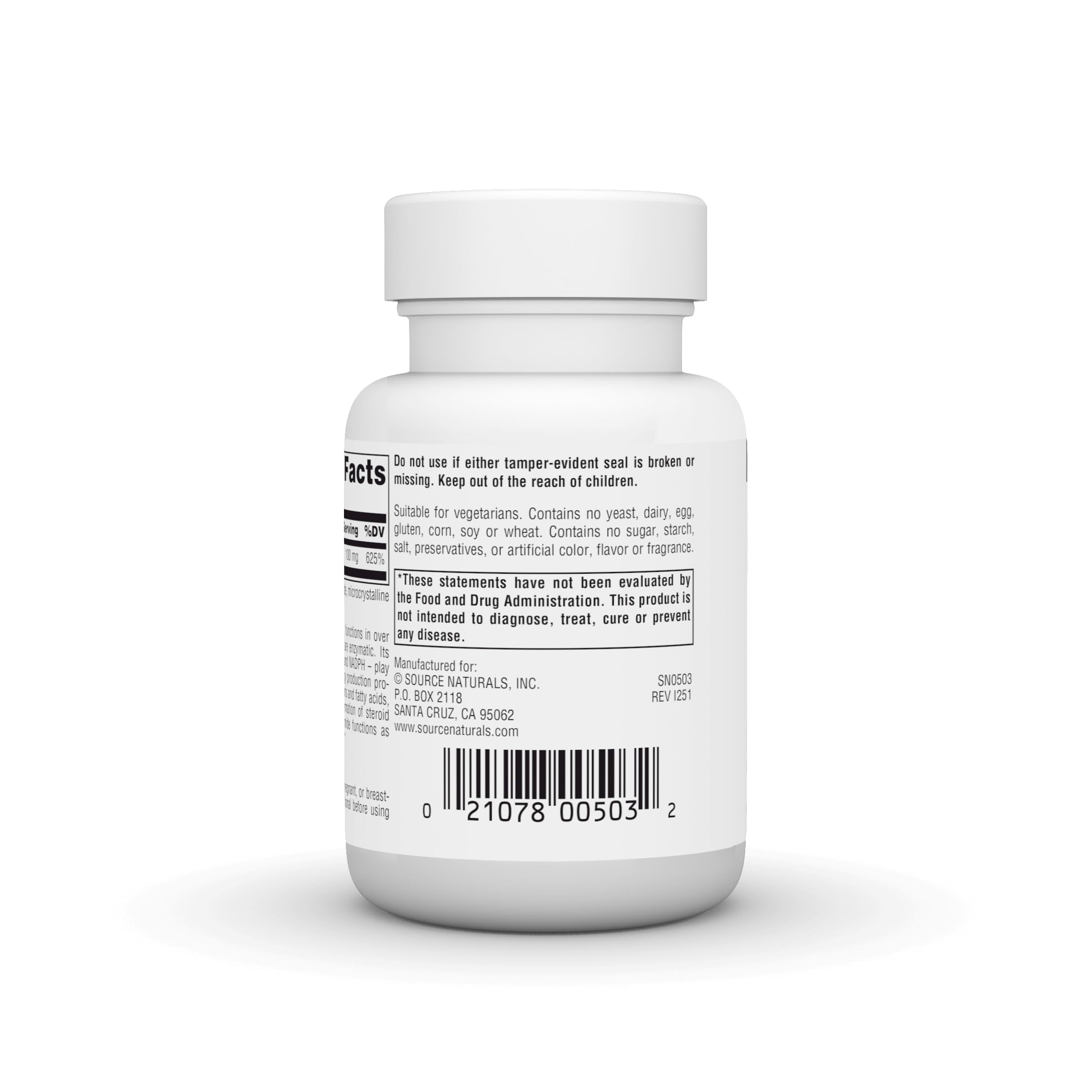 Source Naturals Nicotinamide B-3 utilisation journalière sans rougeurs