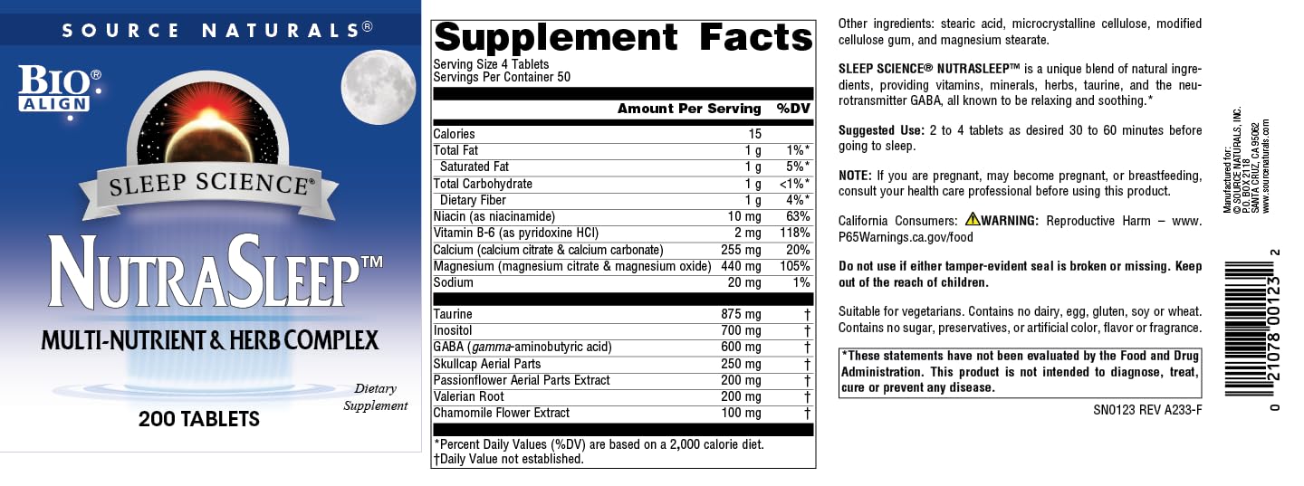 NutraSleep - Production sous bonnes pratiques de fabrication (cGMP).