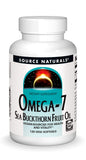 Source Naturals Omega-7: bouteille d'huile d'argousier, soutien potentiel à la vitalité.