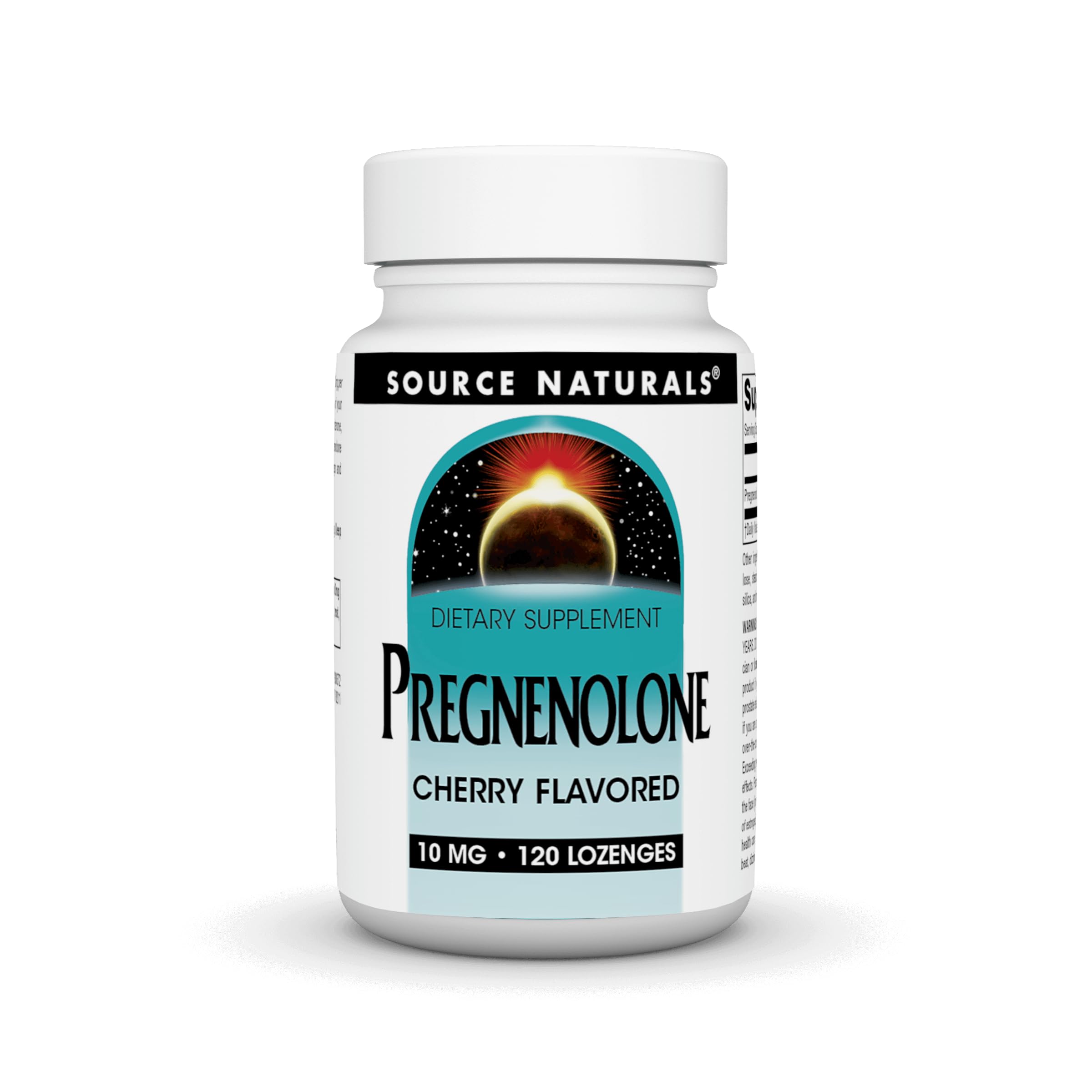 Source Naturals Pregnenolone, pastilles cerise, faciles à intégrer à la routine quotidienne.