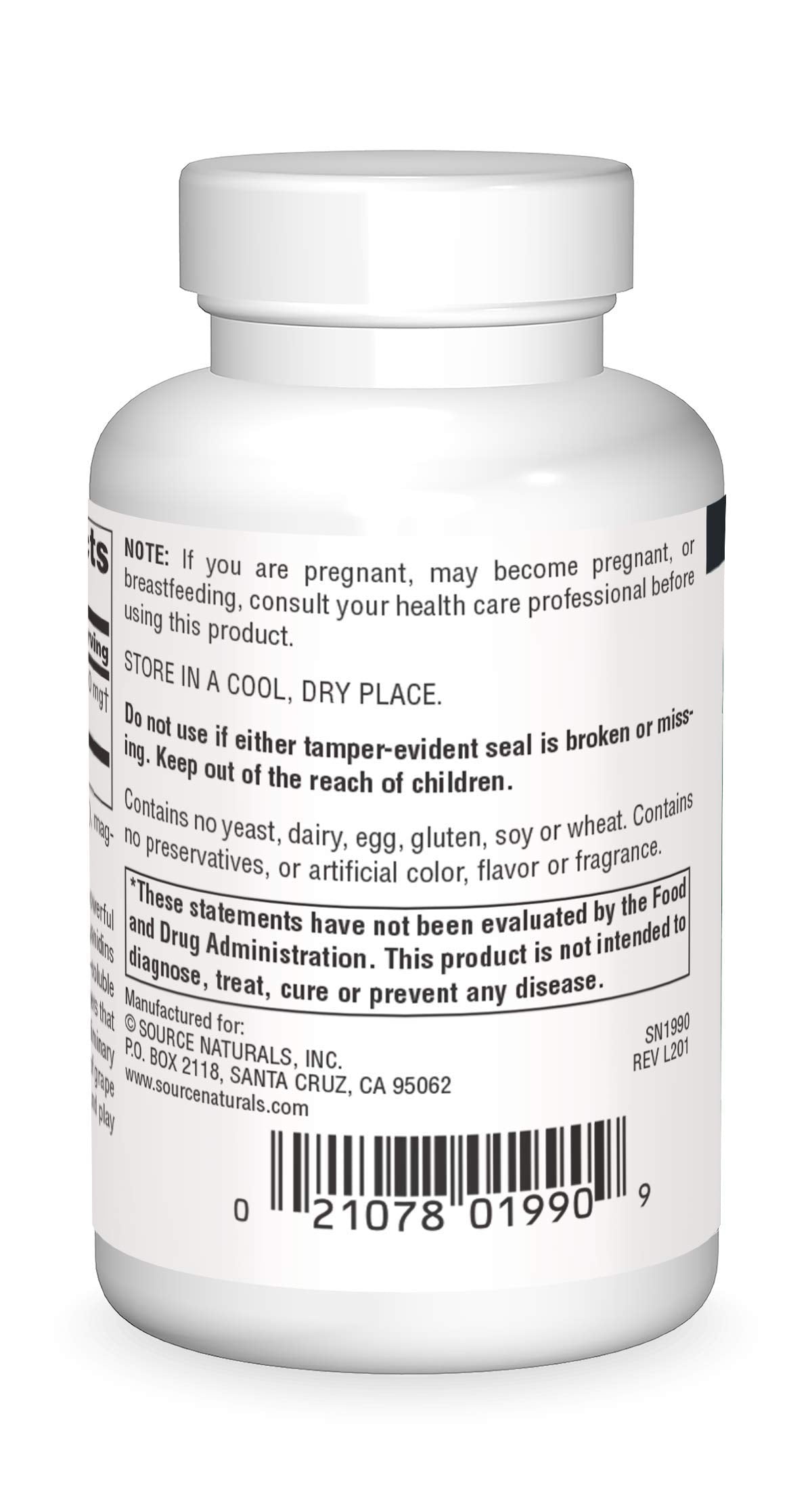 Source Naturals Proanthodyn capsules de 200 mg facilité d'usage quotidien