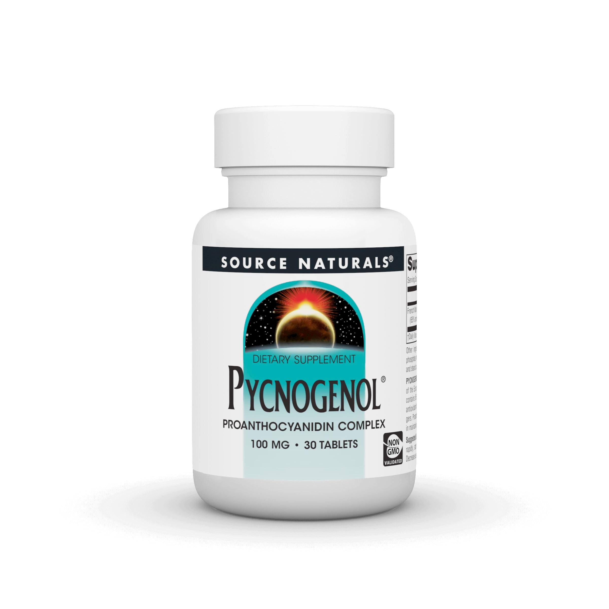 Source Naturals Pycnogenol, boîte du complément, soutien antioxydant quotidien.