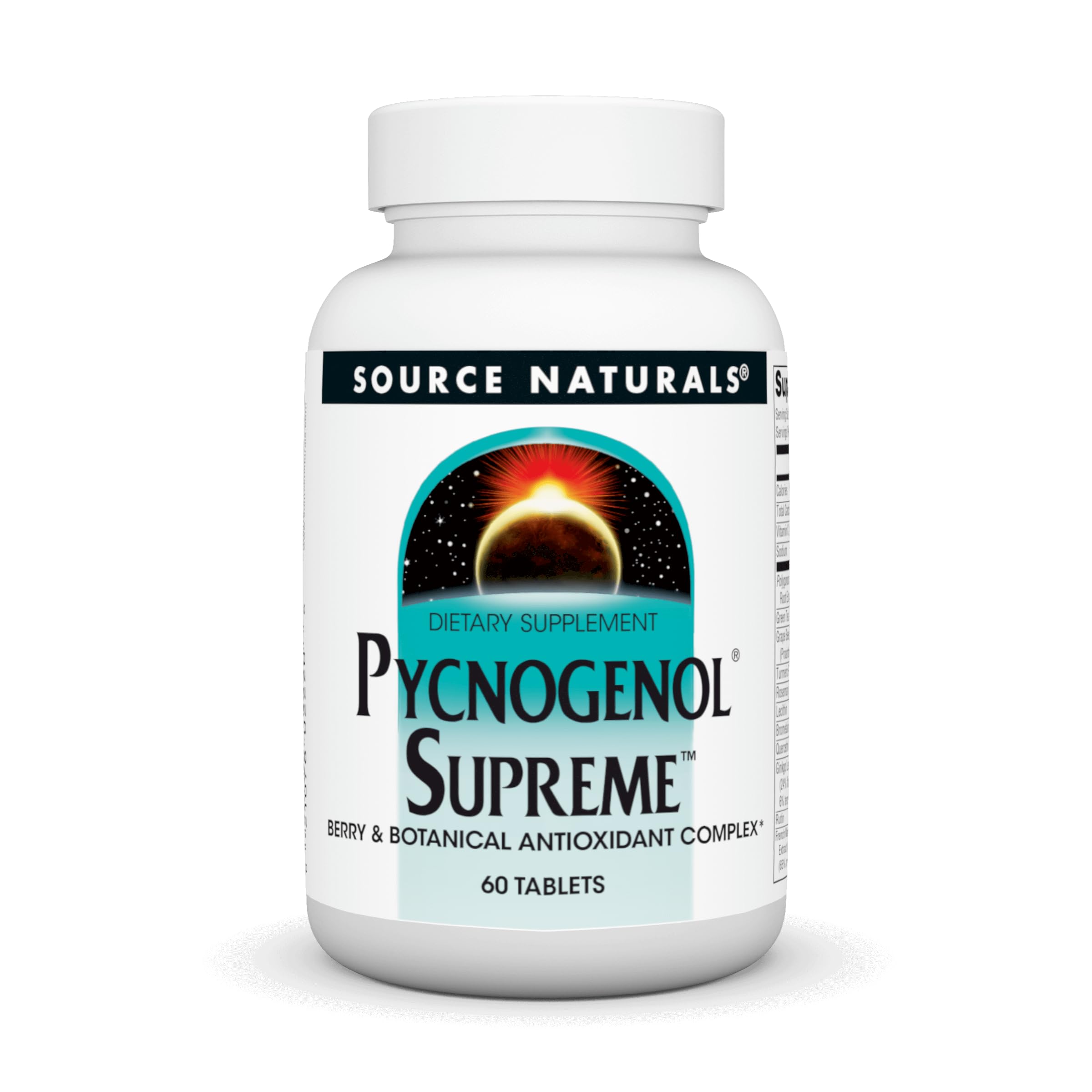 Source Naturals front packaging showing antioxidant supplement benefits