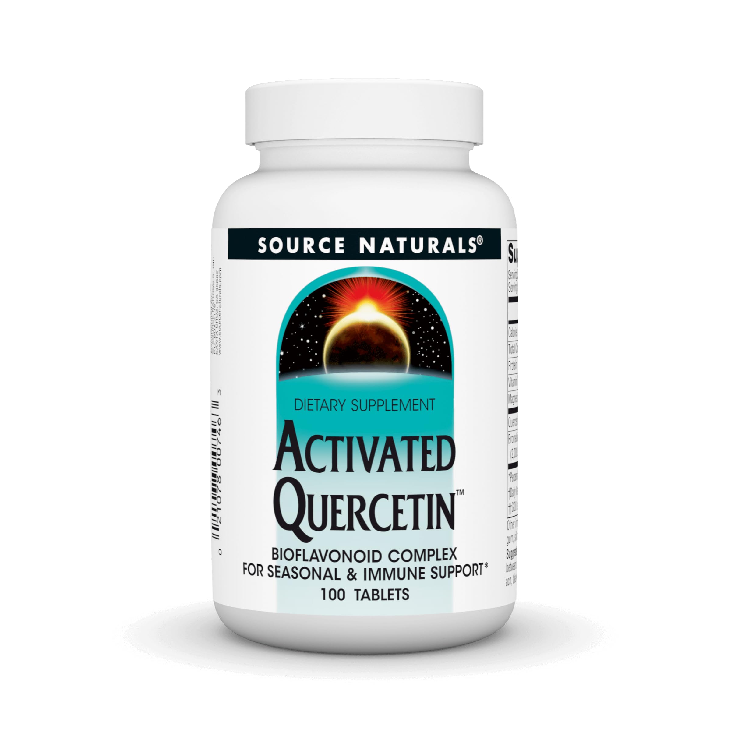Source Naturals Quercetine: bouteille de comprimés prête pour usage quotidien
