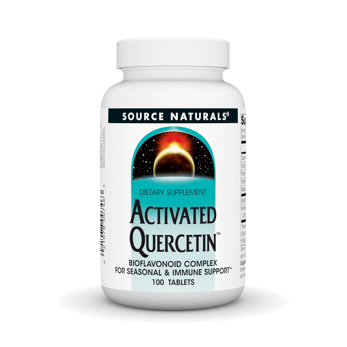 Source Naturals Quercetine: bouteille de comprimés prête pour usage quotidien