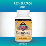 Source Naturals Resveratrol 550, usine américaine, norme de fabrication.