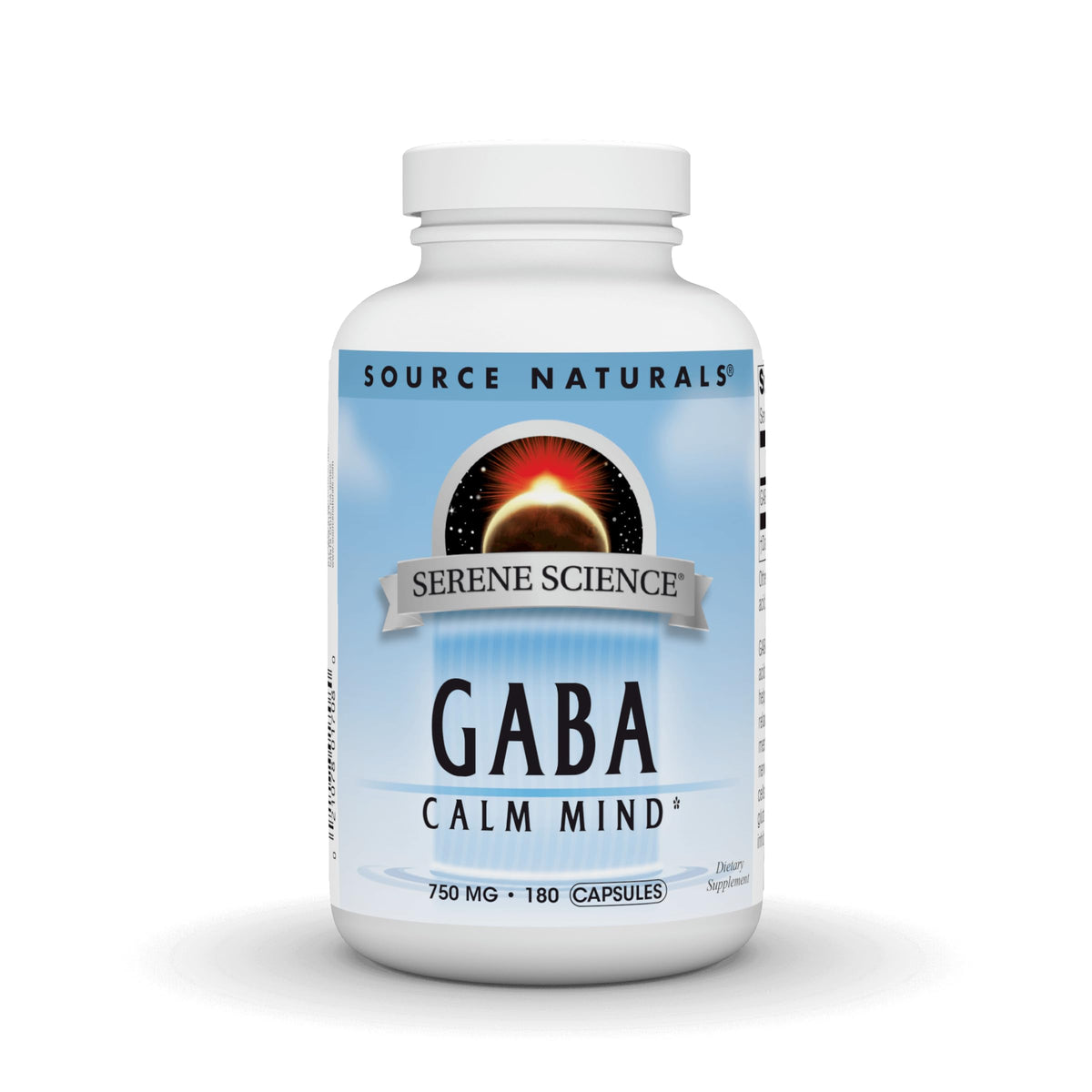 Source Naturals Serene Science GABA – bouteille prête pour une routine calme