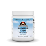 Source Naturals Magnésium Serene poudre-framboise, soutien énergie et équilibre quotidien.