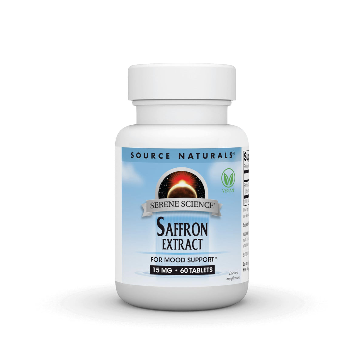 Source Naturals Serene Science Safran Extrait tablettes : potentiel soutien de l'humeur au quotidien