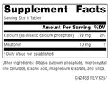 Source Naturals Mélatonine – tablettes véganes faciles à avaler pour une routine nocturne.