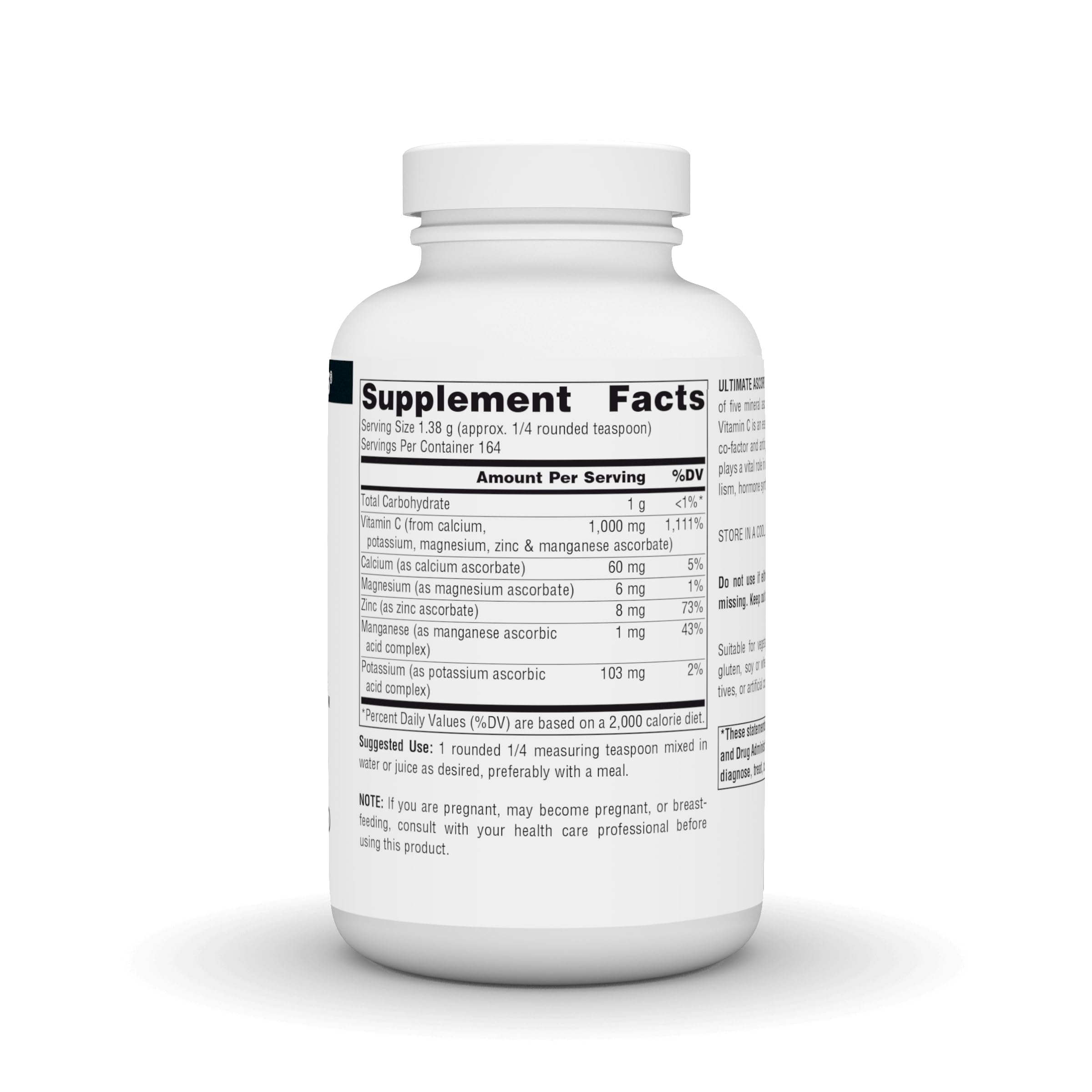 Source Naturals Ultimate Ascorbate C – fabrication américaine selon les Bonnes Pratiques de Fabrication.