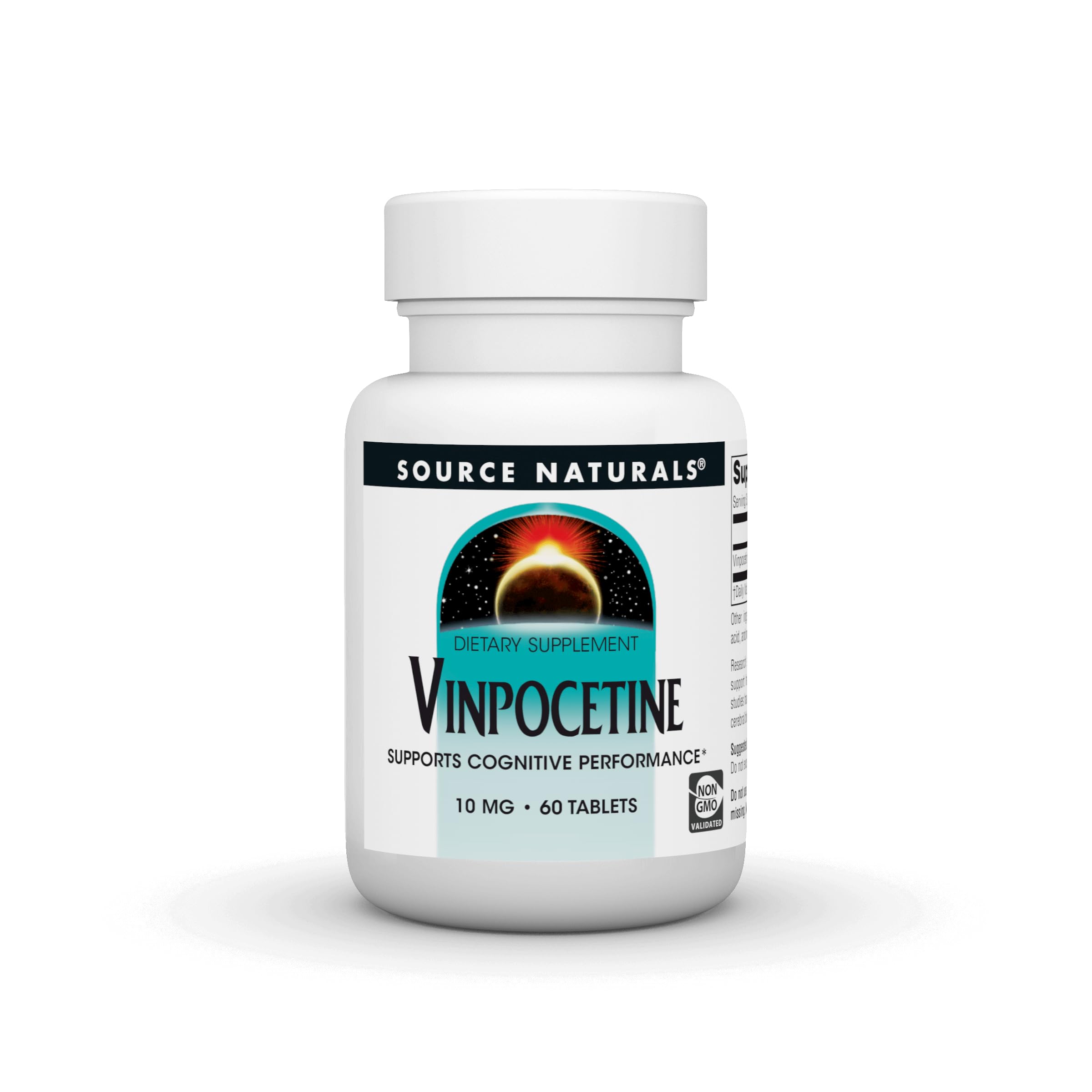 Source Naturals Vinpocetine Tablettes dans bouteille, soutien potentiel des performances cognitives.